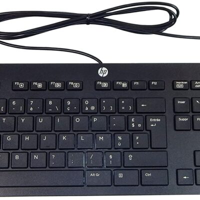 HP French AZERTY Slim Wired USB Keyboard 803181-051