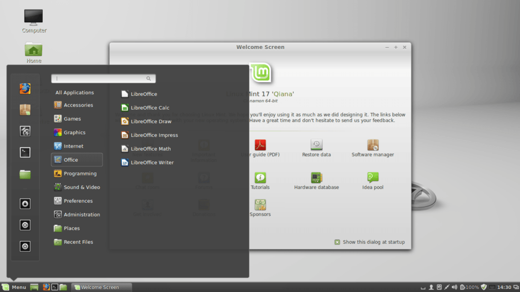 Linux Linux Mint 17 Qiana Cinnamon 1024x576 - Linux