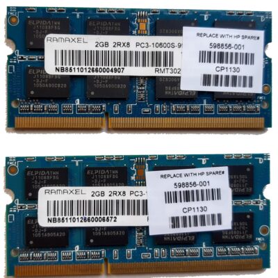 Ramaxel 2+2GB, 204-pin SODIMM, DDR3 PC3-10600S, 1333MHz