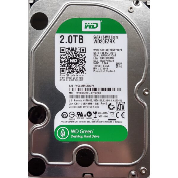 WD Green 3.5 Harddisk 2 TB